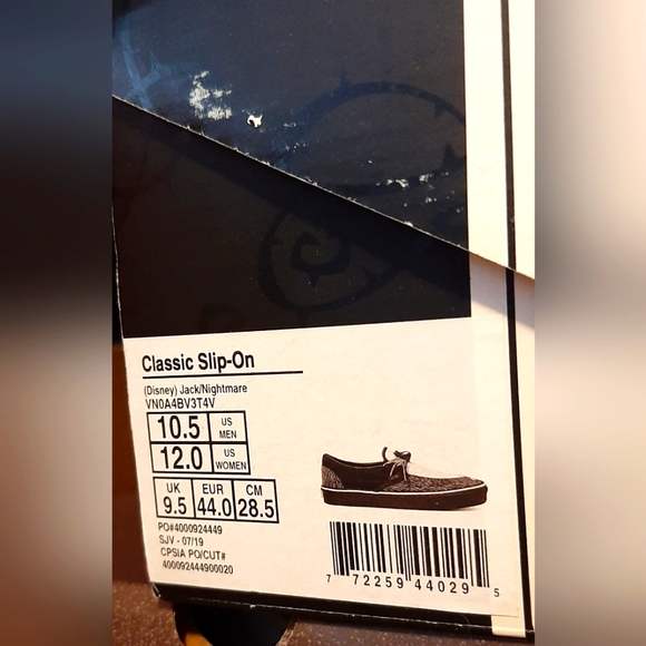 Vans X Disney The Nightmare Before Christmas "Jack" Classic Slip-On *NWT* - Picture 10 of 10